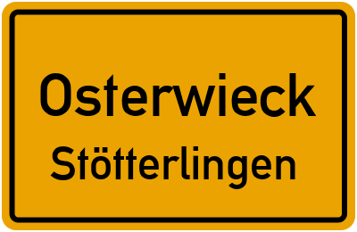 Straßenverzeichnis Osterwieck Stötterlingen