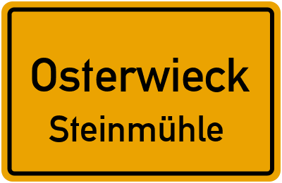 Straßenverzeichnis Osterwieck Steinmühle