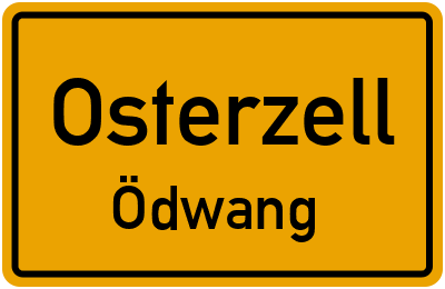 Straßenverzeichnis Osterzell Ödwang