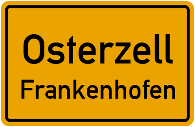 Straßenverzeichnis Osterzell Frankenhofen