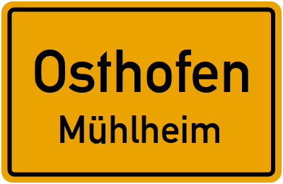 Straßenverzeichnis Osthofen Mühlheim