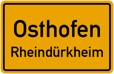 Straßenverzeichnis Osthofen Rheindürkheim