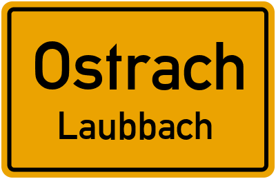 Straßenverzeichnis Ostrach Laubbach