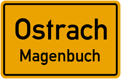 Ortsschild Ostrach Magenbuch