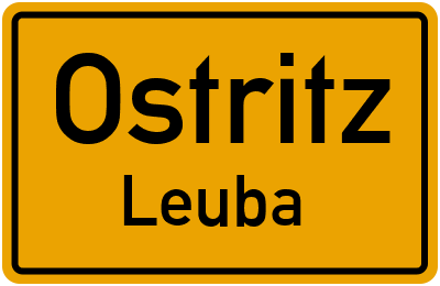 Straßenverzeichnis Ostritz Leuba