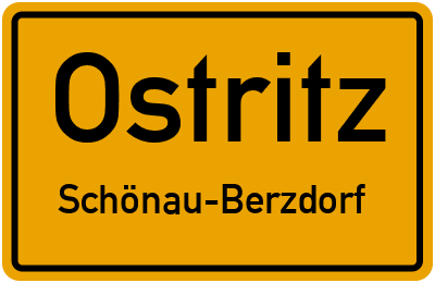 Straßenverzeichnis Ostritz Schönau-Berzdorf