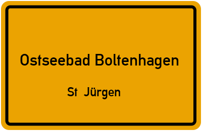 Straßenverzeichnis Ostseebad Boltenhagen St. Jürgen