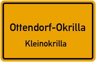 Straßenverzeichnis Ottendorf-Okrilla Kleinokrilla
