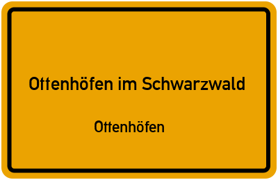Straßenverzeichnis Ottenhöfen im Schwarzwald Ottenhöfen