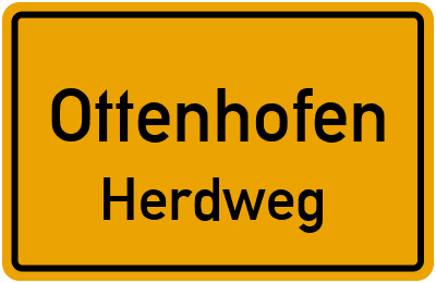 Straßenverzeichnis Ottenhofen Herdweg