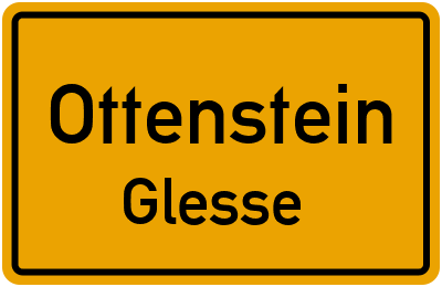 Ortsschild Ottenstein Glesse
