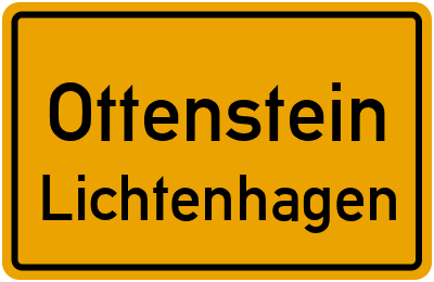 Ortsschild Ottenstein Lichtenhagen