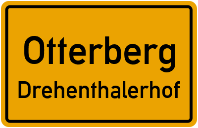 Ortsschild Otterberg Drehenthalerhof