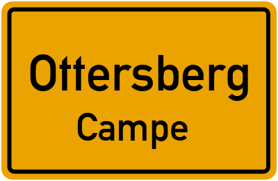 Ortsschild Ottersberg Campe