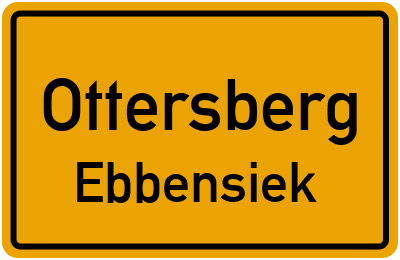 Ortsschild Ottersberg Ebbensiek