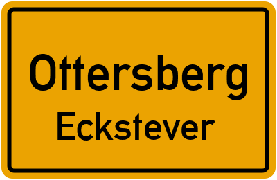 Ortsschild Ottersberg Eckstever