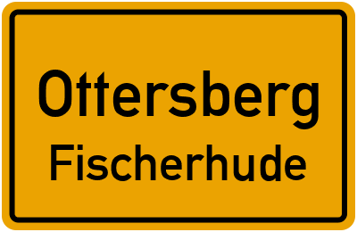 Ortsschild Ottersberg Fischerhude