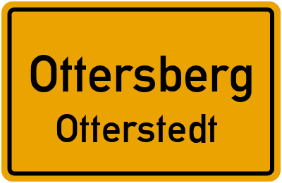 Ortsschild Ottersberg Otterstedt