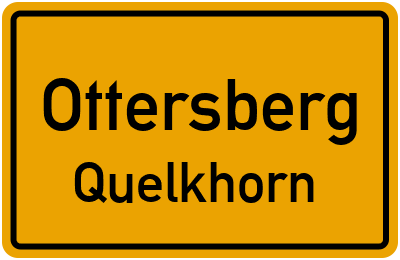 Ortsschild Ottersberg Quelkhorn