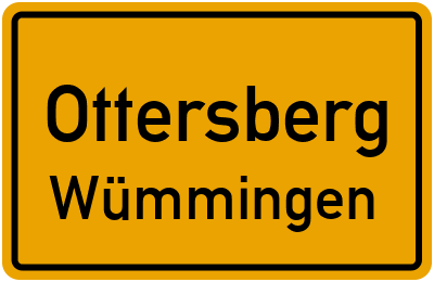 Ortsschild Ottersberg Wümmingen
