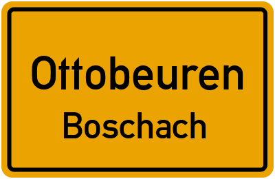 Straßenverzeichnis Ottobeuren Boschach
