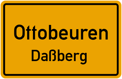 Straßenverzeichnis Ottobeuren Daßberg