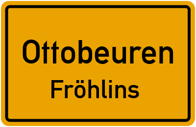 Straßenverzeichnis Ottobeuren Fröhlins