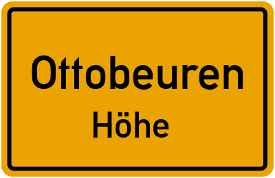 Straßenverzeichnis Ottobeuren Höhe