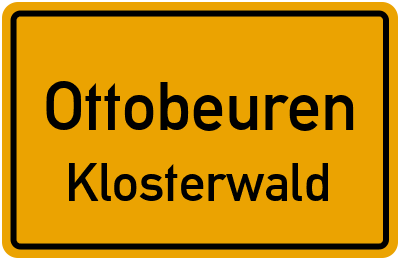 Straßenverzeichnis Ottobeuren Klosterwald