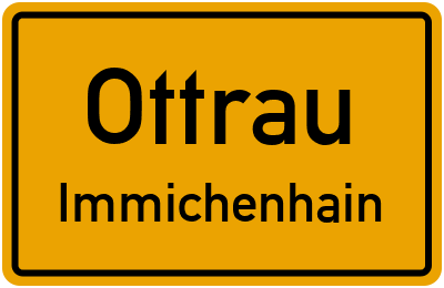 Ortsschild Ottrau Immichenhain
