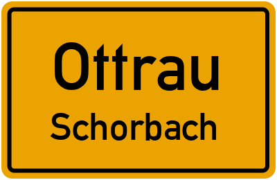 Ortsschild Ottrau Schorbach
