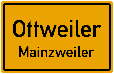 Straßenverzeichnis Ottweiler Mainzweiler