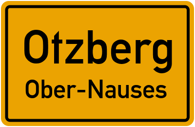 Ortsschild Otzberg Ober-Nauses
