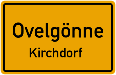 Ortsschild Ovelgönne Kirchdorf