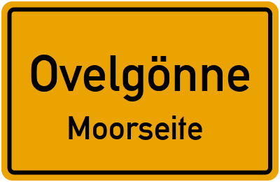 Straßenverzeichnis Ovelgönne Moorseite