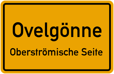 Straßenverzeichnis Ovelgönne Oberströmische Seite