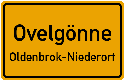 Straßenverzeichnis Ovelgönne Oldenbrok-Niederort