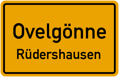 Ortsschild Ovelgönne Rüdershausen