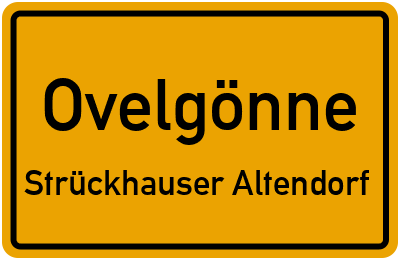 Straßenverzeichnis Ovelgönne Strückhauser Altendorf