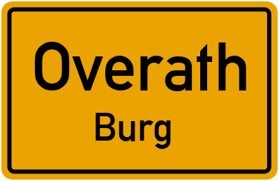Straßenverzeichnis Overath Burg
