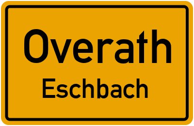 Straßenverzeichnis Overath Eschbach