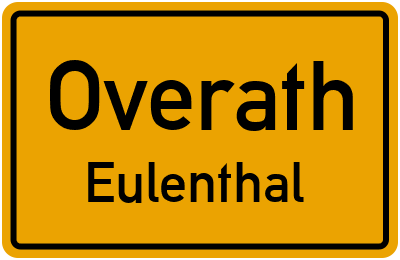 Straßenverzeichnis Overath Eulenthal