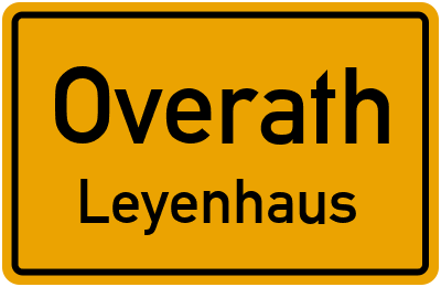 Straßenverzeichnis Overath Leyenhaus