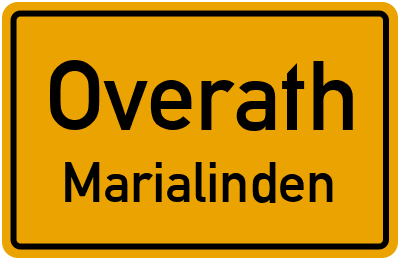 Straßenverzeichnis Overath Marialinden