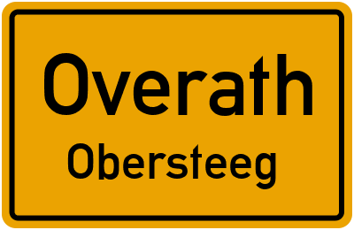 Straßenverzeichnis Overath Obersteeg