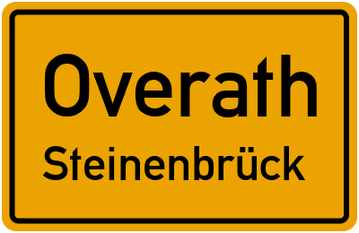 Straßenverzeichnis Overath Steinenbrück