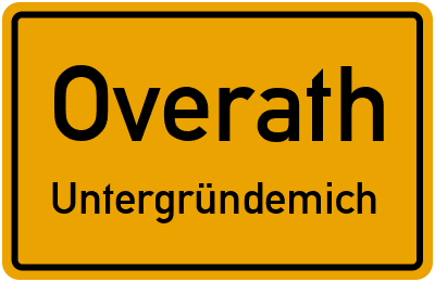 Straßenverzeichnis Overath Untergründemich