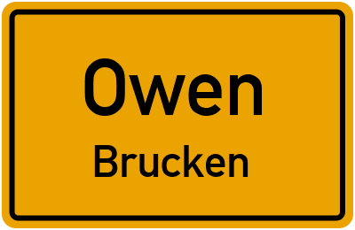 Straßenverzeichnis Owen Brucken