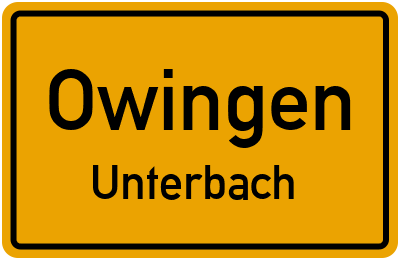 Straßenverzeichnis Owingen Unterbach
