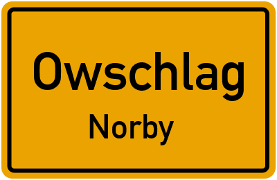 Straßenverzeichnis Owschlag Norby